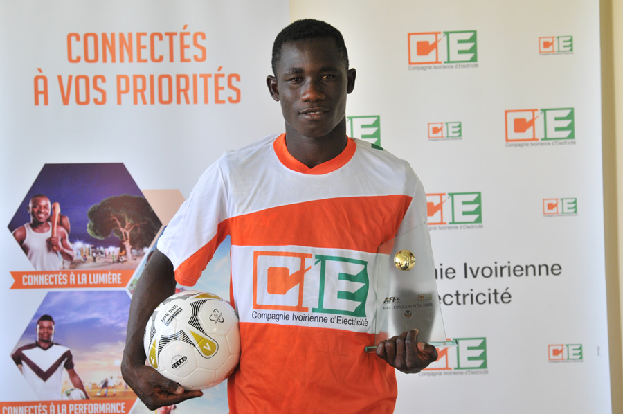 FOOTBALL: CHALLENGE AFI-CIE  Ouattara  Brahima, le meilleur de février. 
